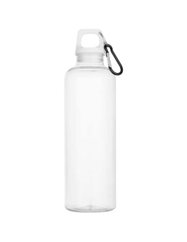 Borraccia in plastica riciclata certificata RCS da 750 ml con moschettone Oregon