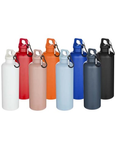 Borraccia in plastica riciclata RCS in tinta unita con moschettone Oregon da 750 ml