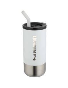 Bicchiere termico in materiale certificato RCS con cannuccia Grayson da 480 ml