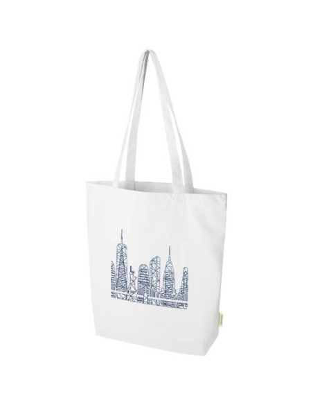Tote bag da 11 litri con base ampia in tessuto biologico certificato OCS da 180 g/m² Odisha 