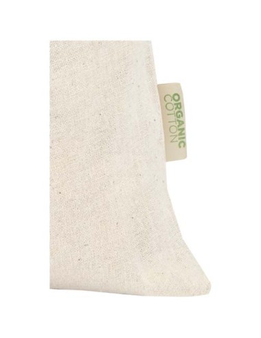 Sacchetto per confezione regalo in tessuto biologico da 140 g/m² certificato OCS, 30 x 25 cm Odisha