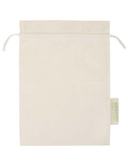 Sacchetto per confezione regalo in tessuto biologico da 140 g/m² certificato OCS, 42 x 30 cm Odisha