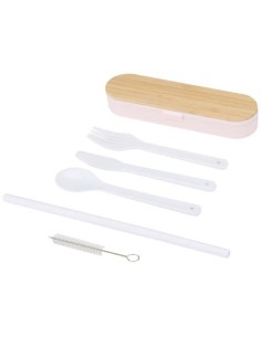 Set di posate con coperchio in bambù Runa