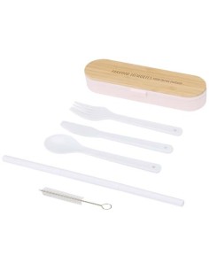 Set di posate con coperchio in bambù Runa