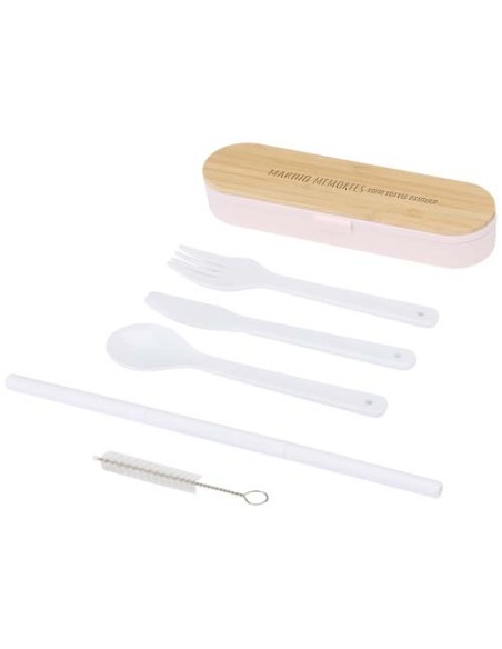 Set di posate con coperchio in bambù Runa