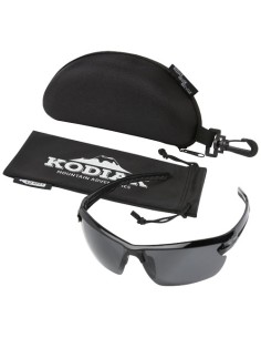 Occhiali da sole sportivi con lenti polarizzate e custodia in PET riciclato Mönch