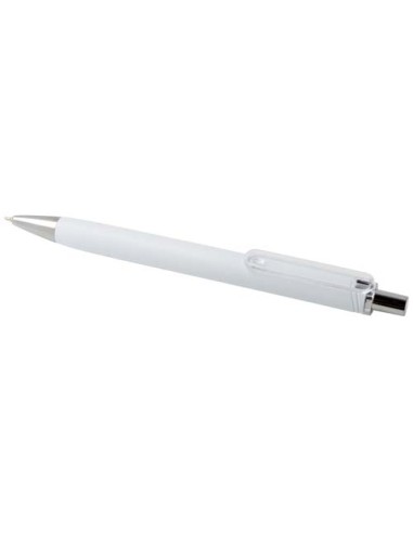 Penna a sfera in materiale riciclato certificato RCS con finitura metallica (inchiostro nero) Feld