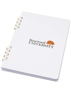 Blocco note a spirale formato A5 con copertina rigida in materiale riciclato certificato RCS Fil