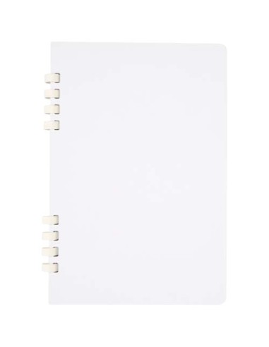 Blocco note a spirale formato A5 con copertina rigida in materiale riciclato certificato RCS Fil