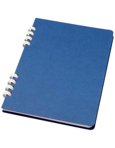 Blocco note a spirale formato A5 con copertina rigida in materiale riciclato certificato RCS Fil