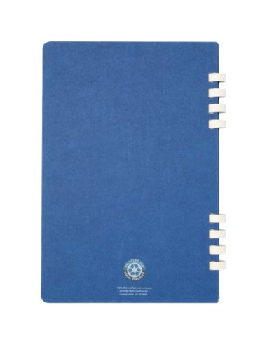 Blocco note a spirale formato A5 con copertina rigida in materiale riciclato certificato RCS Fil
