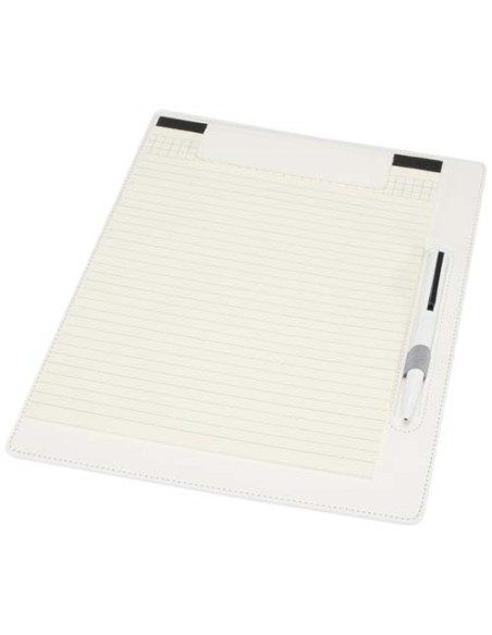 Portablocco formato A4 con chiusura magnetica e penna a sfera in materiale riciclato certificato RCS (inchiostro nero) Clast