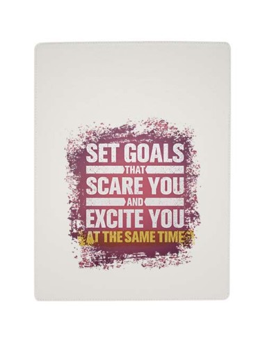 Portablocco formato A4 con chiusura magnetica e penna a sfera in materiale riciclato certificato RCS (inchiostro nero) Clast