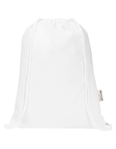 Borsa con cordoncino in materiale riciclato GRS da 180 g/m² Peru Blend - 5L