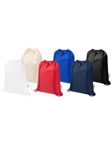 Borsa con cordoncino in materiale riciclato GRS da 180 g/m² Peru Blend - 5L