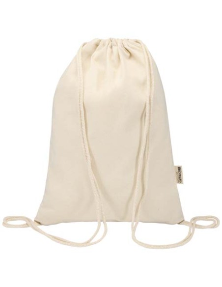 Borsa con cordoncino in materiale riciclato GRS da 180 g/m² Peru Blend - 5L
