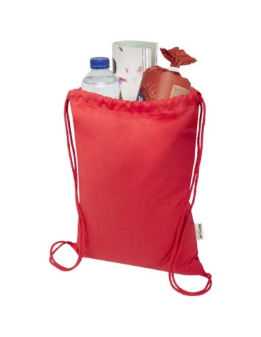 Borsa con cordoncino in materiale riciclato GRS da 180 g/m² Peru Blend - 5L