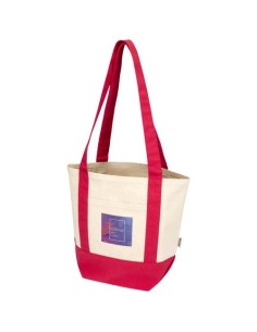 Tote bag mini in cotone riciclato certificato GRS da 320 g/m² Sam
