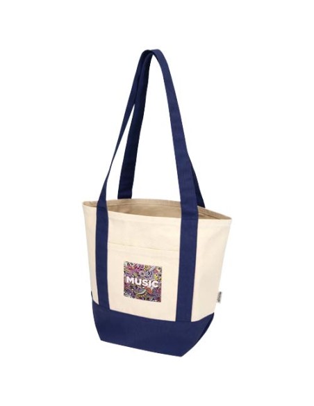 Tote bag mini in cotone riciclato certificato GRS da 320 g/m² Sam