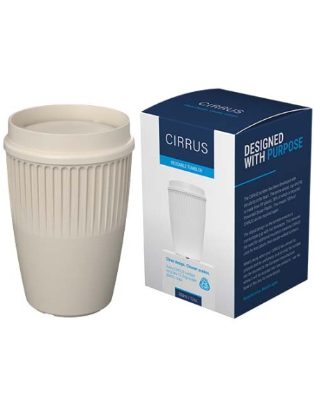 Bicchiere da 350 ml con coperchio a 360° Cirrus POP
