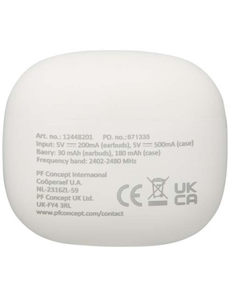 Cuffie Bluetooth® True Wireless in plastica riciclata con inserti auricolari in silicone Alterf