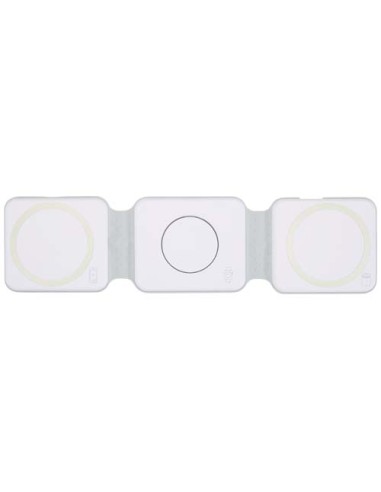 Caricabatterie wireless 3 in 1 da 15 W pieghevole in plastica riciclata Armus