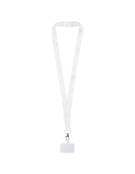 Lanyard con stampa a sublimazione, supporto per telefono e meccanismo di sicurezza Addie 
