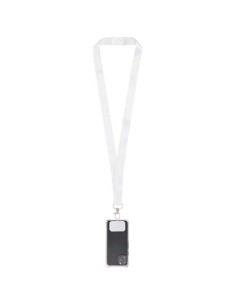 Lanyard in PET riciclato con stampa a sublimazione, supporto per il telefono e meccanismo di sicurezza Addie