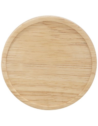 Tazza in ceramica Heart con coperchio in legno da 400 ml