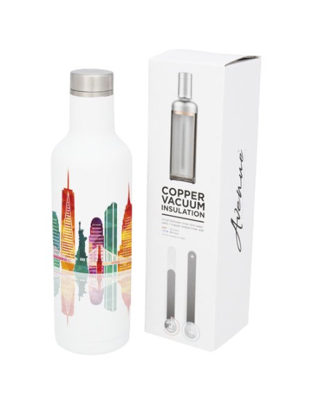 Bottiglia termica Pinto con isolamento sottovuoto in rame da 750 ml