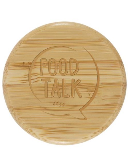 Borraccia in vetro borosilicato da 600 ml con impugnatura in silicone Tidan