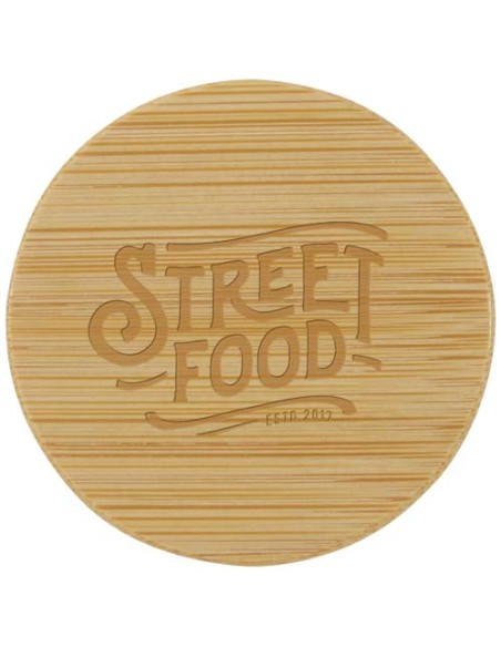 Borraccia in vetro borosilicato da 600 ml con impugnatura in silicone Tidan