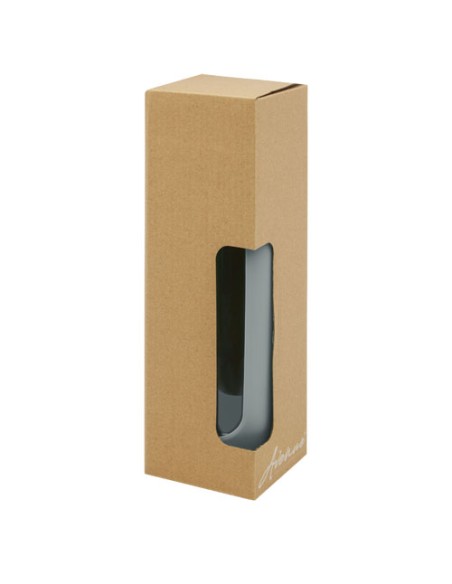 Borraccia in vetro borosilicato da 600 ml con impugnatura in silicone Tidan