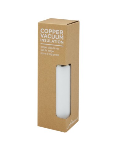 Borraccia termica in acciaio inossidabile con isolamento sottovuoto in rame e coperchio in bambù da 540 ml Hulan