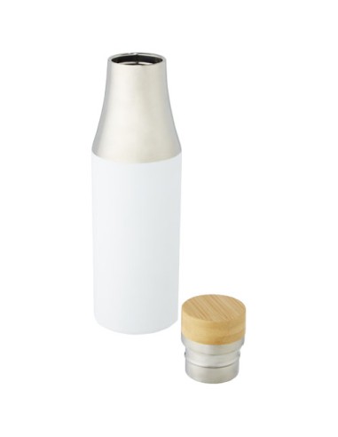 Borraccia termica in acciaio inossidabile con isolamento sottovuoto in rame e coperchio in bambù da 540 ml Hulan
