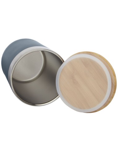 Bicchiere termico in acciaio inossidabile con isolamento sottovuoto in rame e coperchio in bambù da 330 ml Lagan