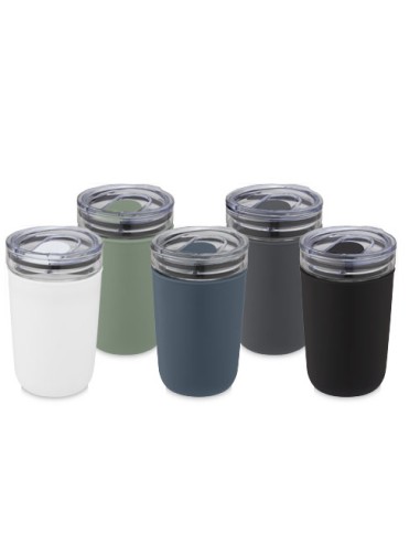 Bicchiere Bello da 420 ml in vetro con parete esterna in plastica riciclata