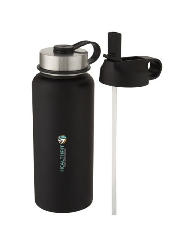 Borraccia sportiva Supra da 1l con isolamento sottovuoto in rame con 2 coperchi