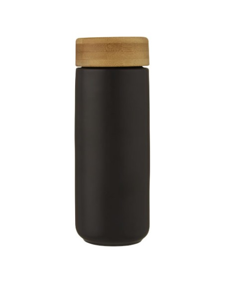 Bicchiere termico in ceramica con coperchio in bambù da 300 ml Lumi