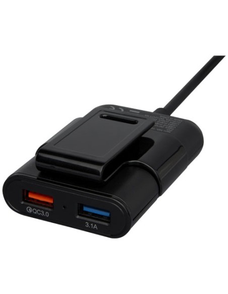 Caricabatterie per auto con 4 porte USB, tecnologia Quick Charge 3.0 ed estensione per i sedili posteriori Pilot
