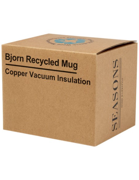 Tazza in acciaio inossidabile riciclato certificato RCS da 360 ml con isolamento sottovuoto in rame Bjorn