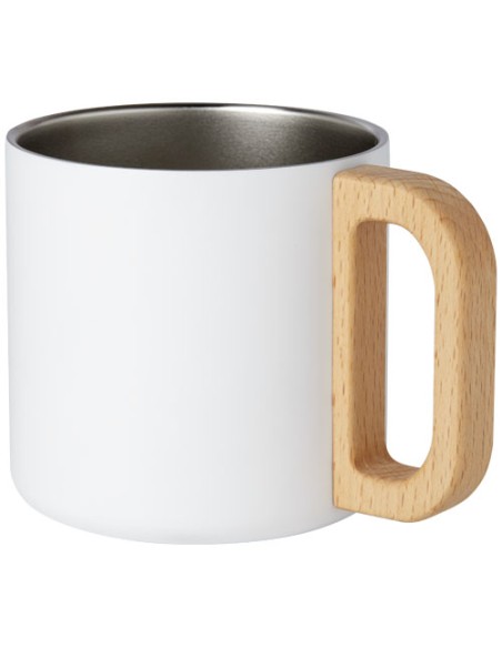 Tazza in acciaio inossidabile riciclato certificato RCS da 360 ml con isolamento sottovuoto in rame Bjorn