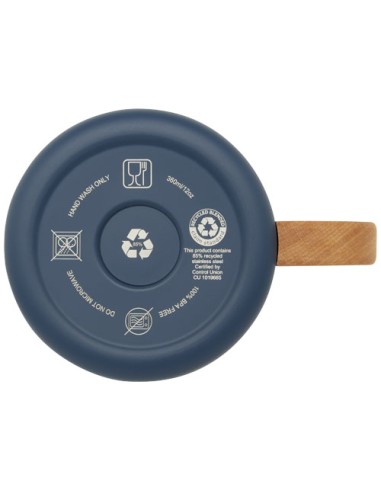 Tazza in acciaio inossidabile riciclato certificato RCS da 360 ml con isolamento sottovuoto in rame Bjorn