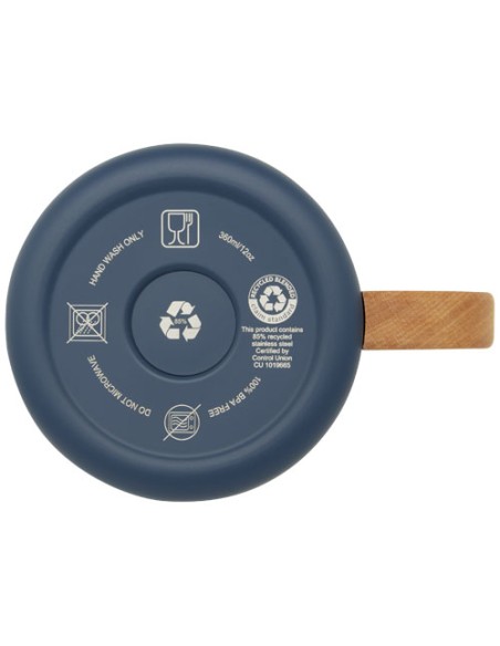 Tazza in acciaio inossidabile riciclato certificato RCS da 360 ml con isolamento sottovuoto in rame Bjorn