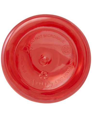 Borraccia in plastica riciclata certificata RCS da 400 ml con moschettone Oregon