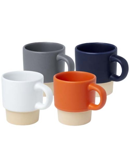 Tazza per caffè espresso impilabile con fondo in argilla da 130 ml Olympia