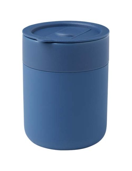 Bicchiere in ceramica con involucro in silicone e coperchio in plastica da 330 ml Java