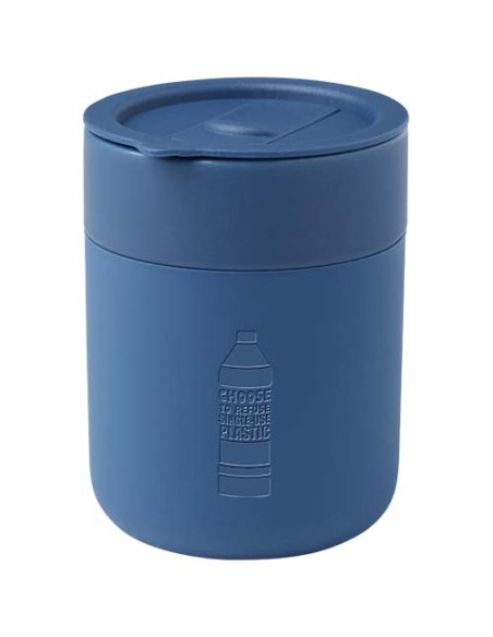 Bicchiere in ceramica con involucro in silicone e coperchio in plastica da 330 ml Java