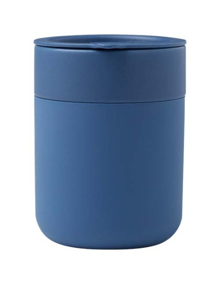 Bicchiere in ceramica con involucro in silicone e coperchio in plastica da 330 ml Java