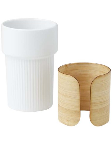 Bicchiere con custodia in bambù da 340 ml Fika